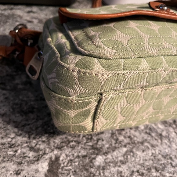 Fossil Marlow Camera Style Green Signature Cross Body Shoulder Bag - Picture 7 of 11